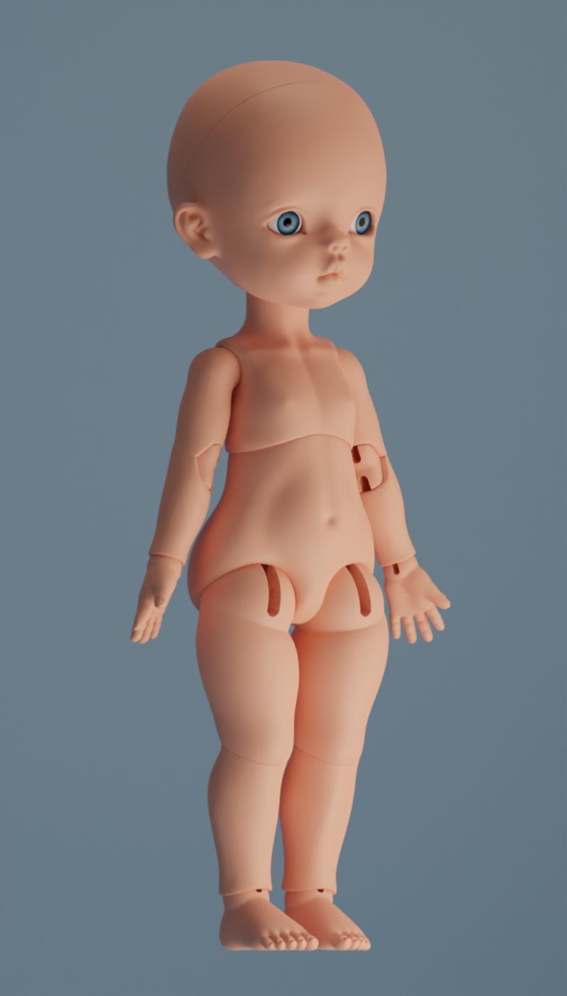 BJD Doll Ramo BJD 3D print model_1