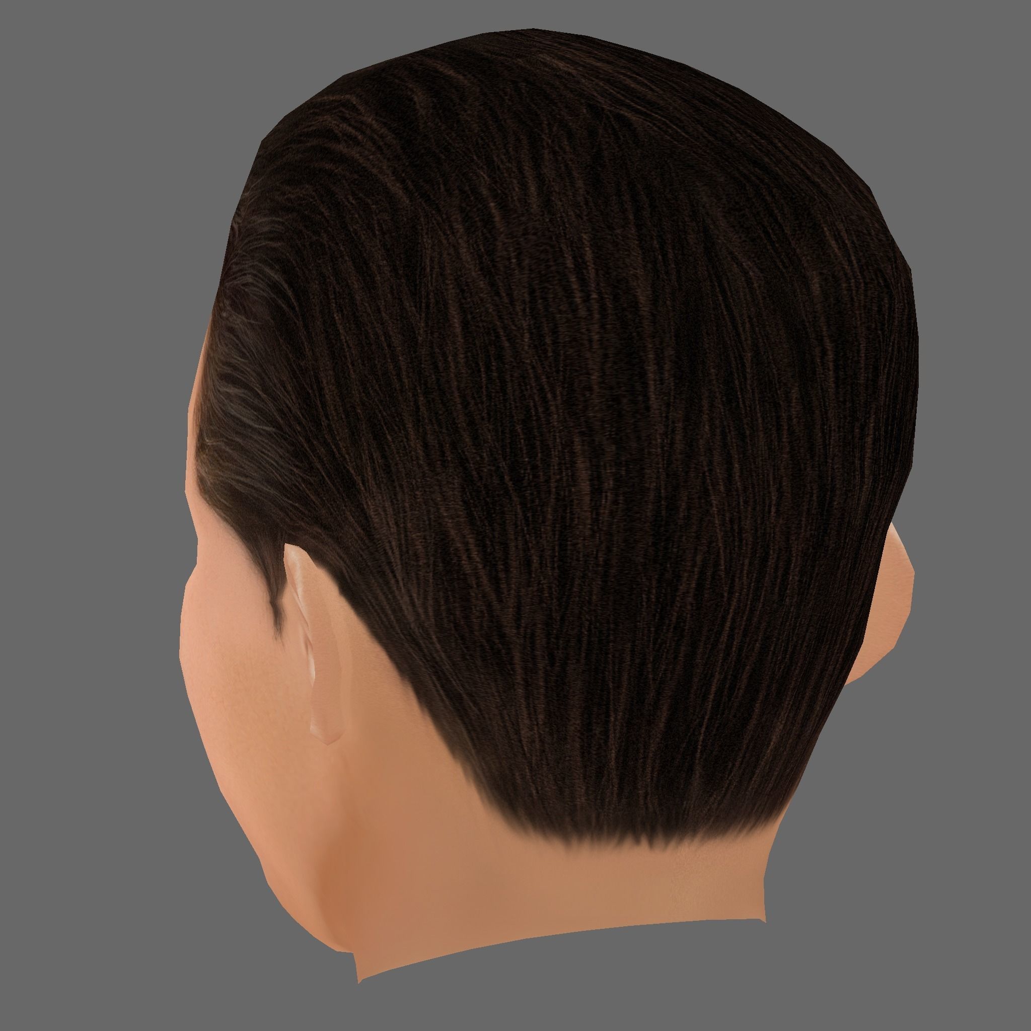 Aymeric Laporte Head - Low poly head for game Low-poly Low-poly 3D model_3