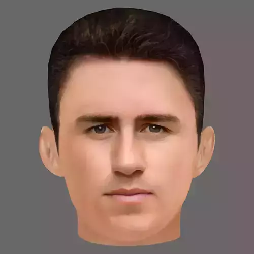 Aymeric Laporte Head - Low poly head for game Low-poly