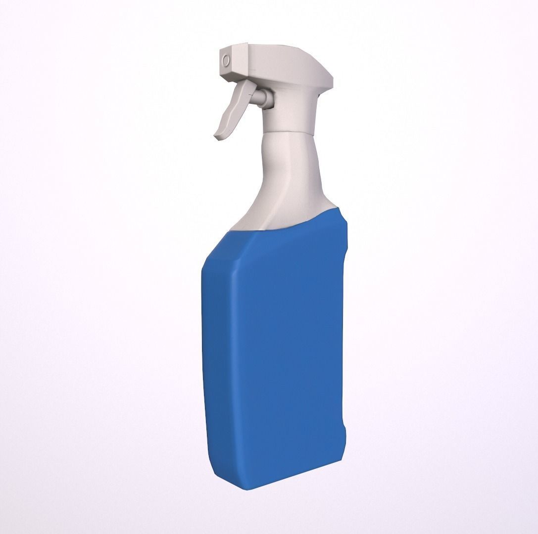 Spray Cleaner - Animation Squeeze Low-poly 3D model_3