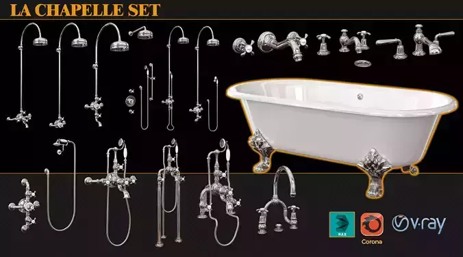 LA CHAPELLE SET 3D model