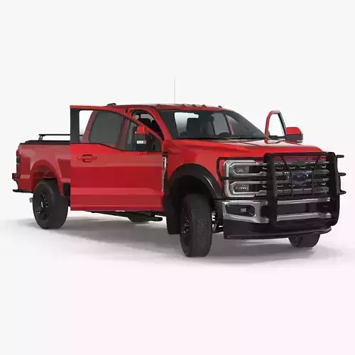 Ford Super Duty F 550 Lariat 2023 with Accessories Rigged 3D model