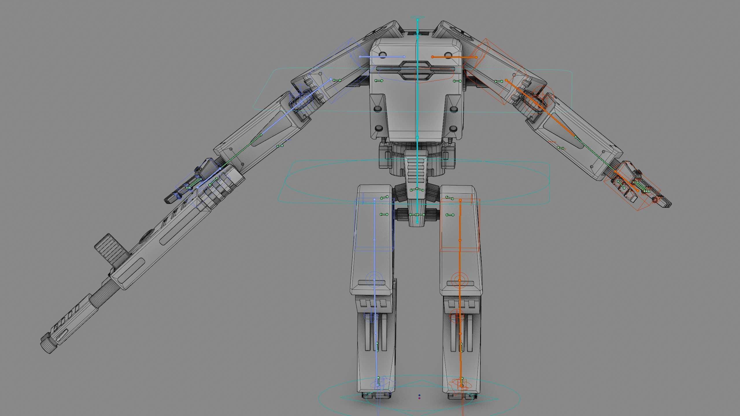 BATTLE DROID X-2000  Rigged for Unreal Engine - Unity - MIXAMO 3D model_42