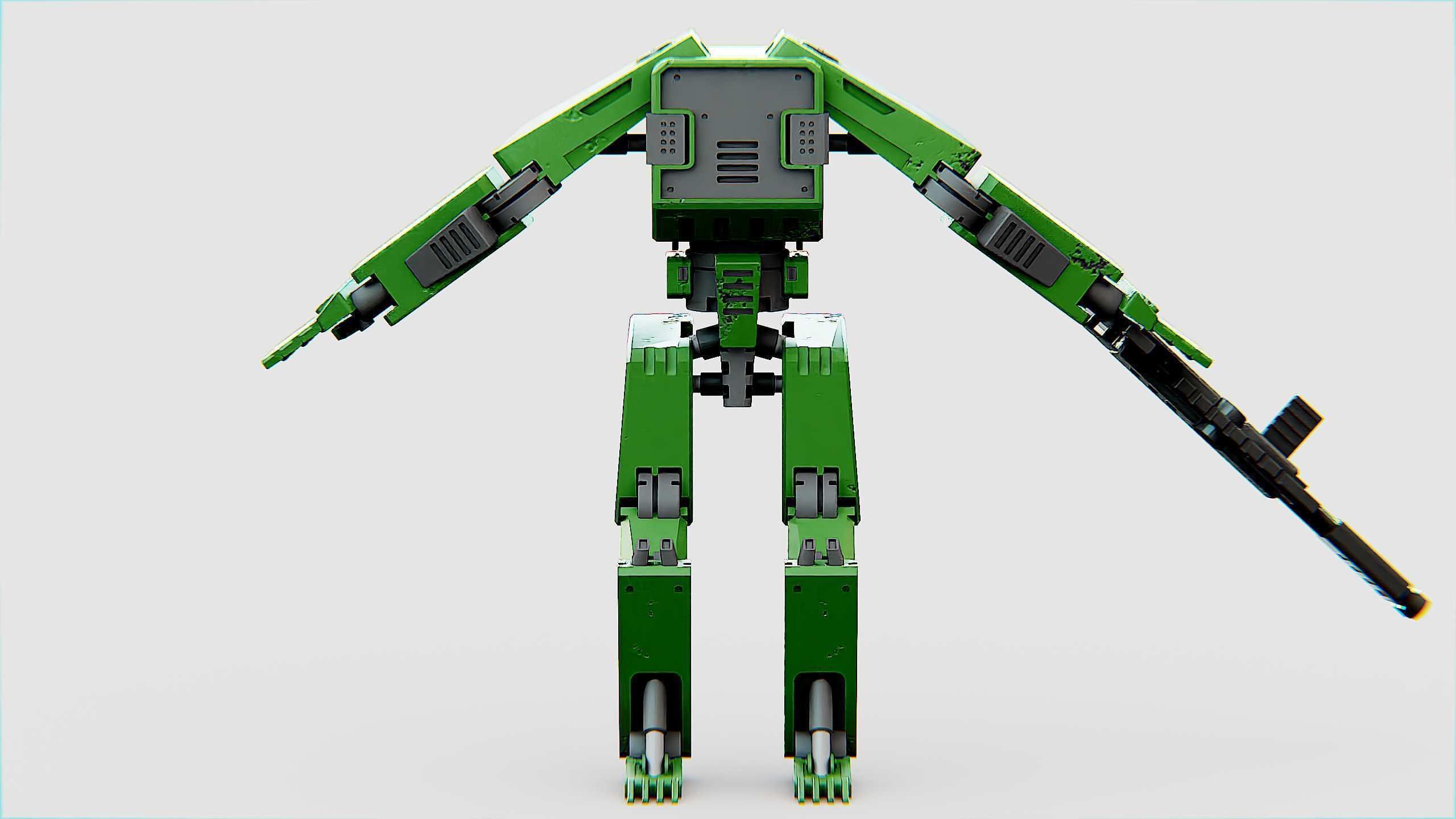 BATTLE DROID X-2000  Rigged for Unreal Engine - Unity - MIXAMO 3D model_23