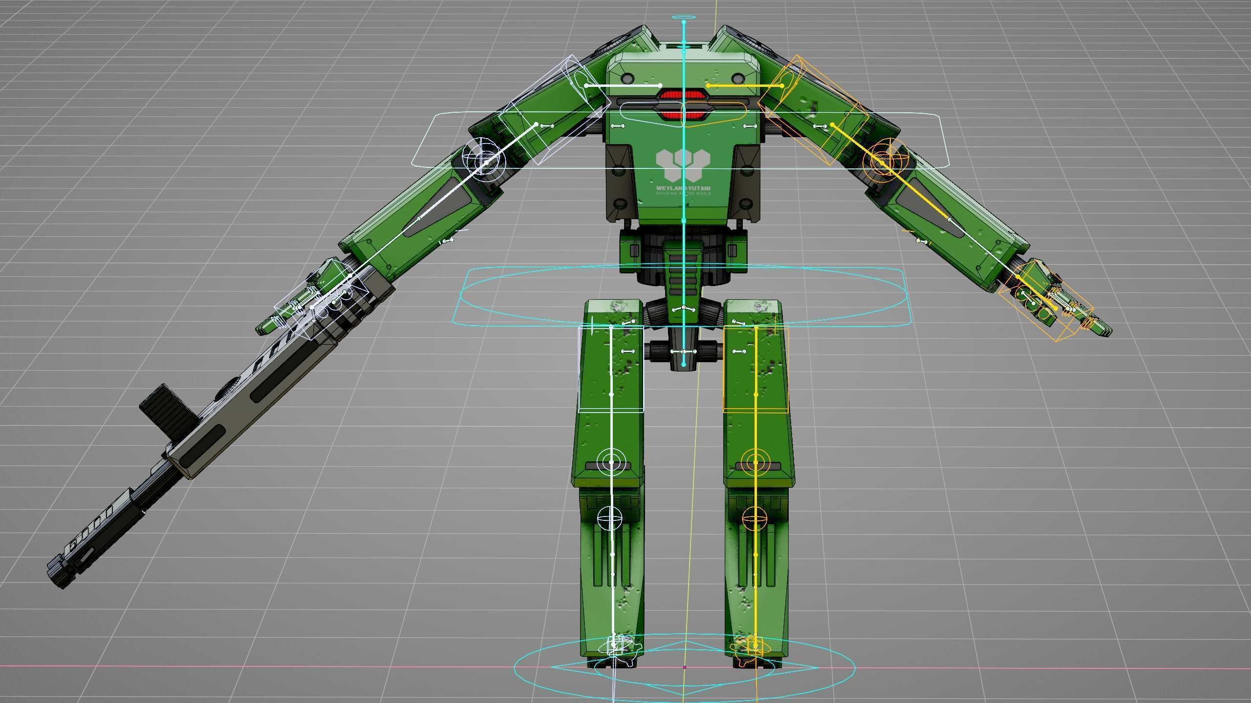 BATTLE DROID X-2000  Rigged for Unreal Engine - Unity - MIXAMO 3D model_39