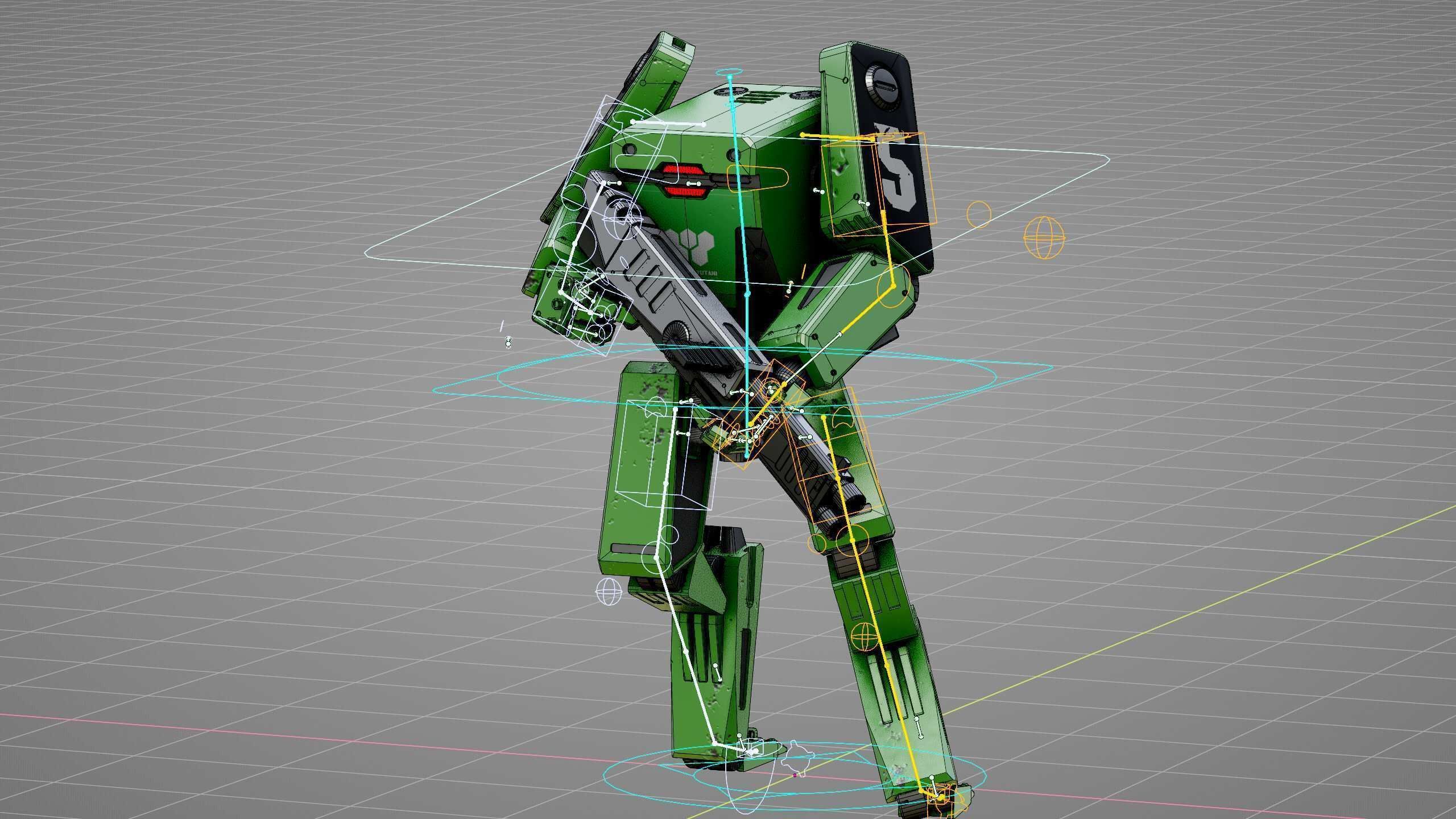 BATTLE DROID X-2000  Rigged for Unreal Engine - Unity - MIXAMO 3D model_37