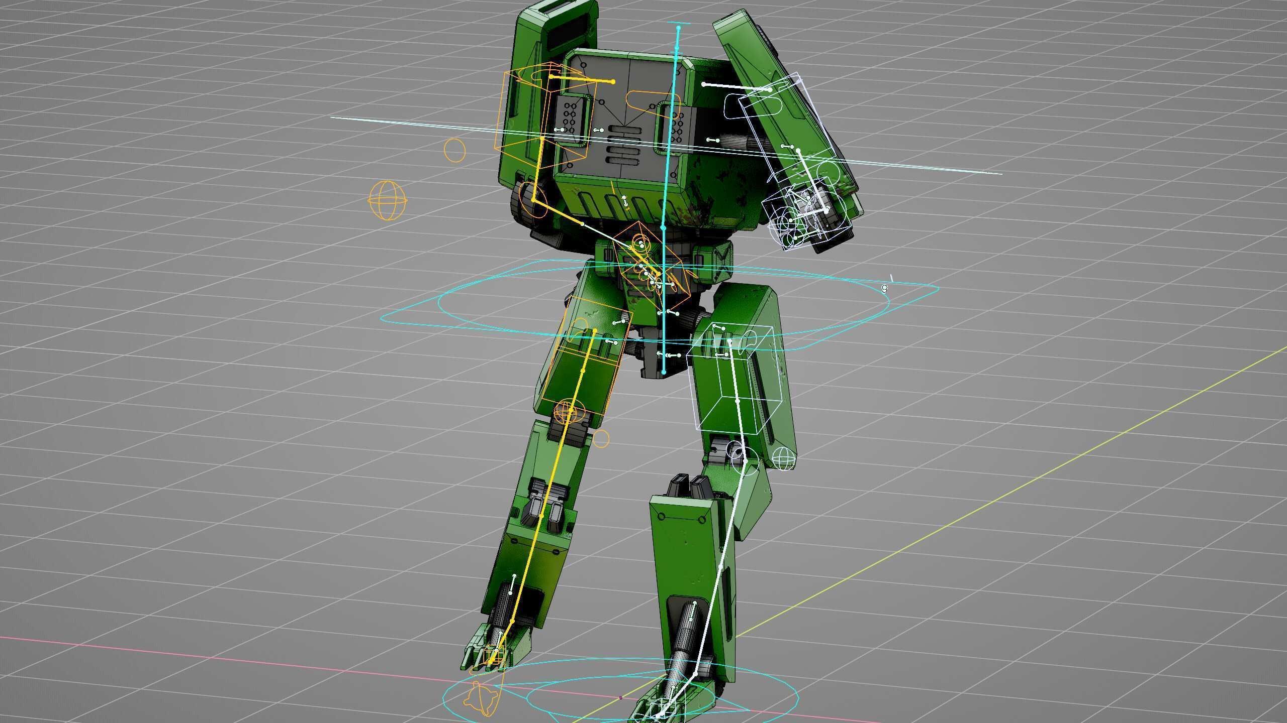 BATTLE DROID X-2000  Rigged for Unreal Engine - Unity - MIXAMO 3D model_38