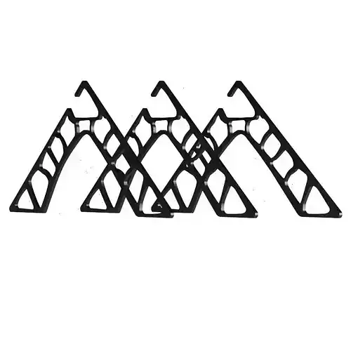 Obsidian Black Voronoi hanger by Blanked Studios