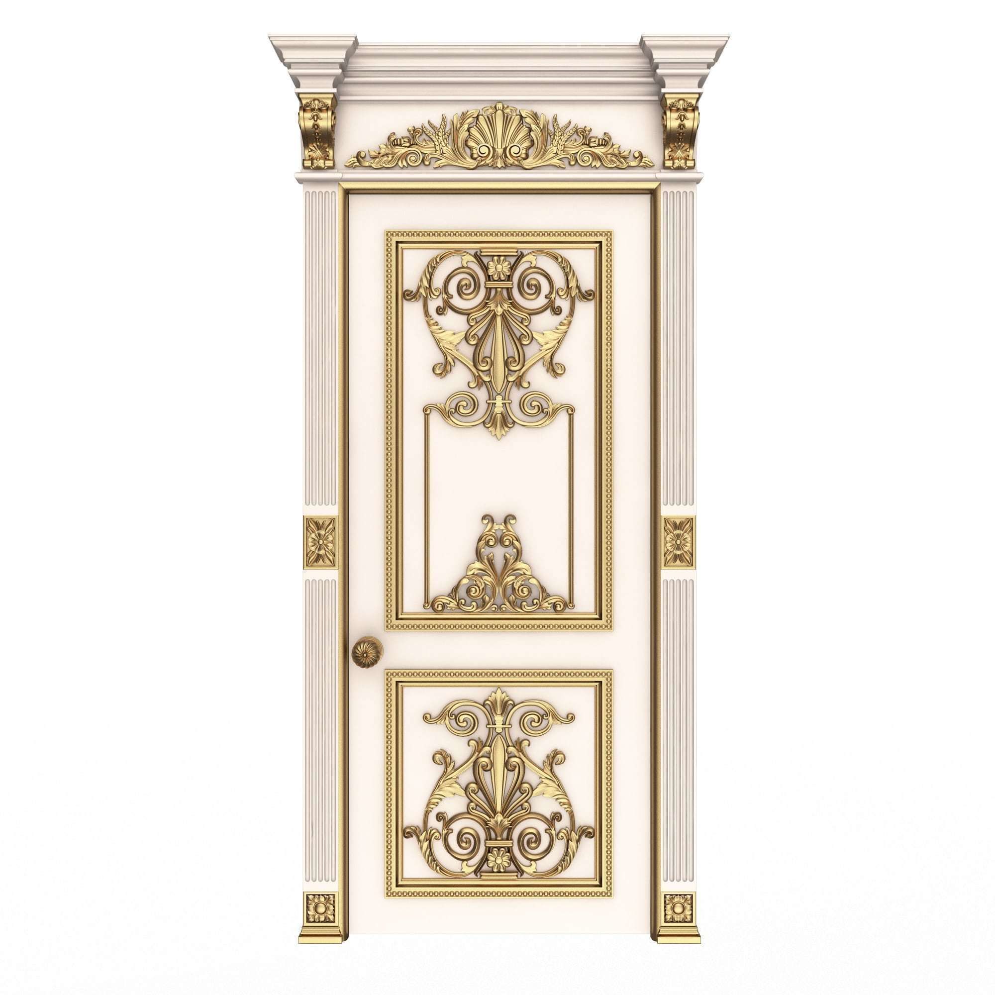 Doors Collection 0302 Low-poly 3D model_49