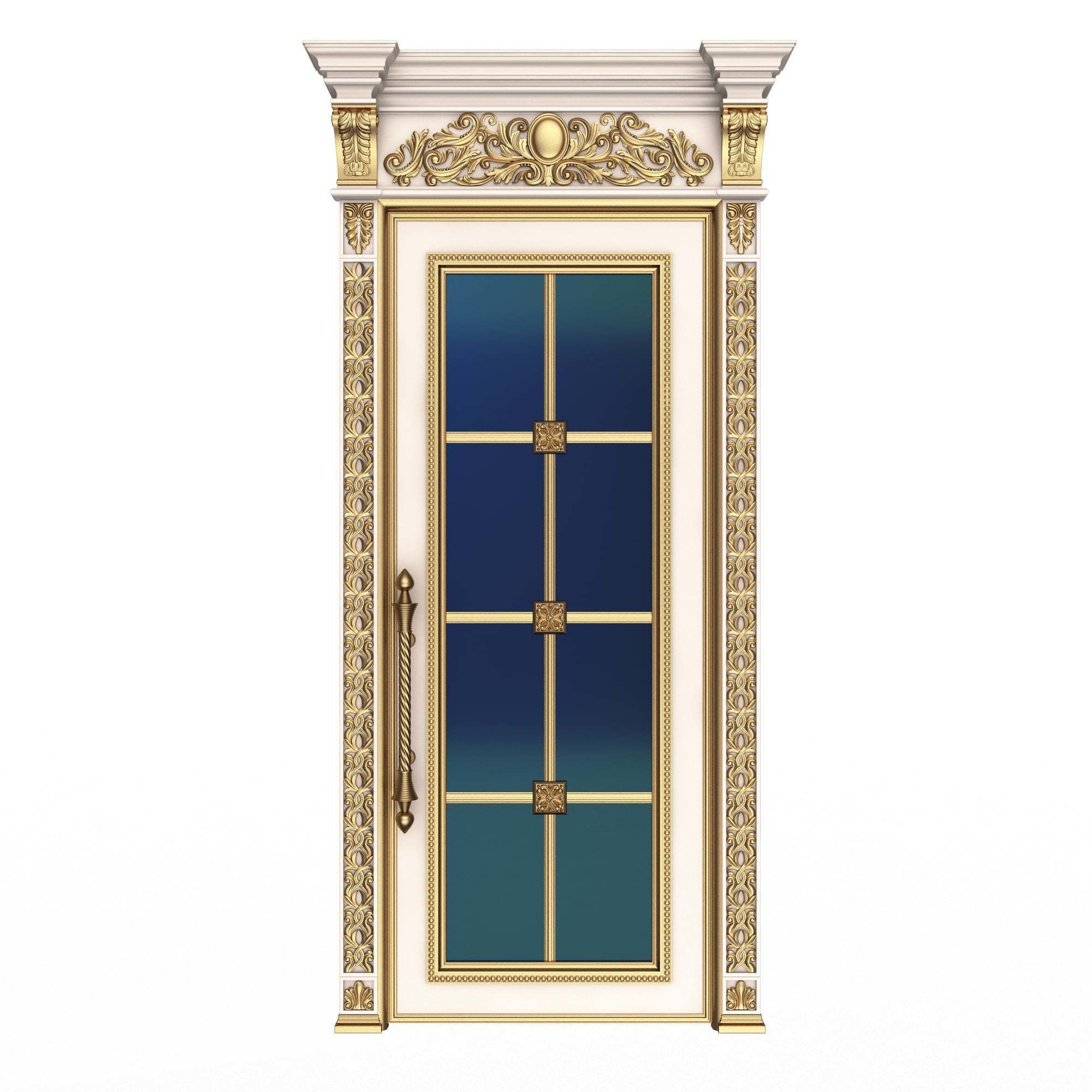 Doors Collection 0302 Low-poly 3D model_7