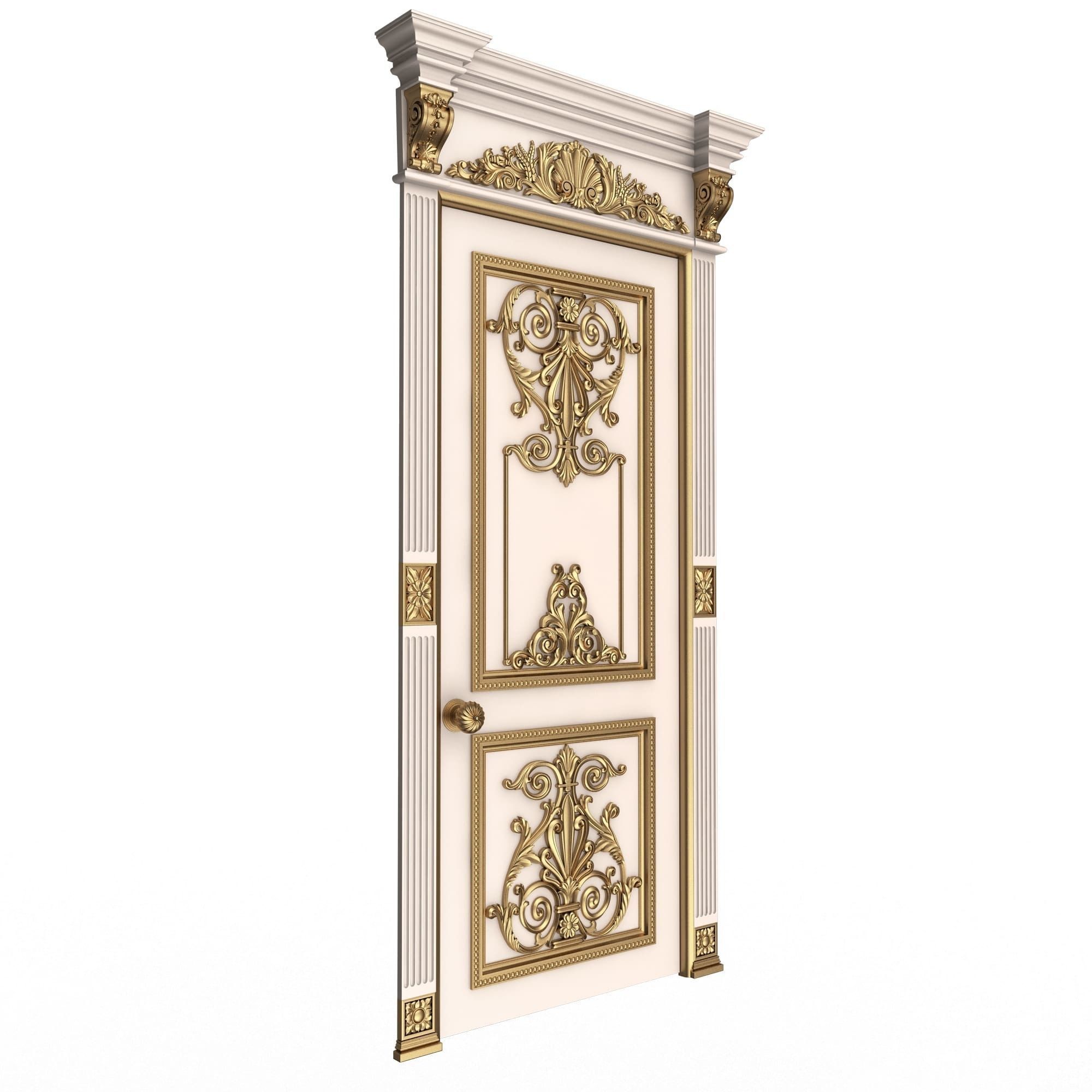 Doors Collection 0302 Low-poly 3D model_52