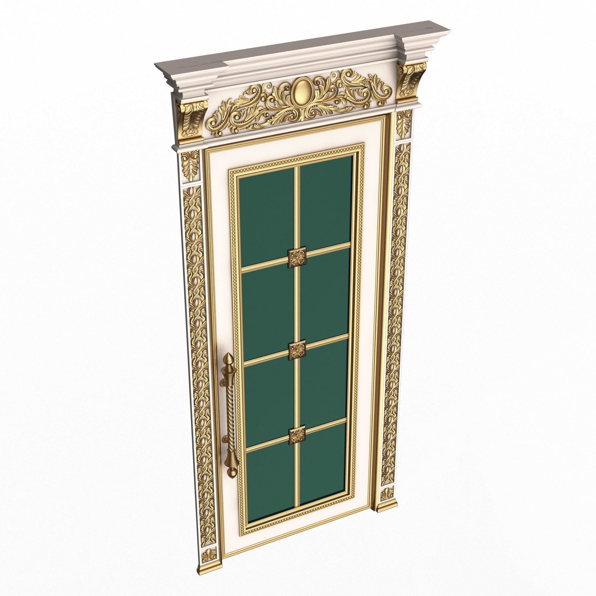 Doors Collection 0302 Low-poly 3D model_8