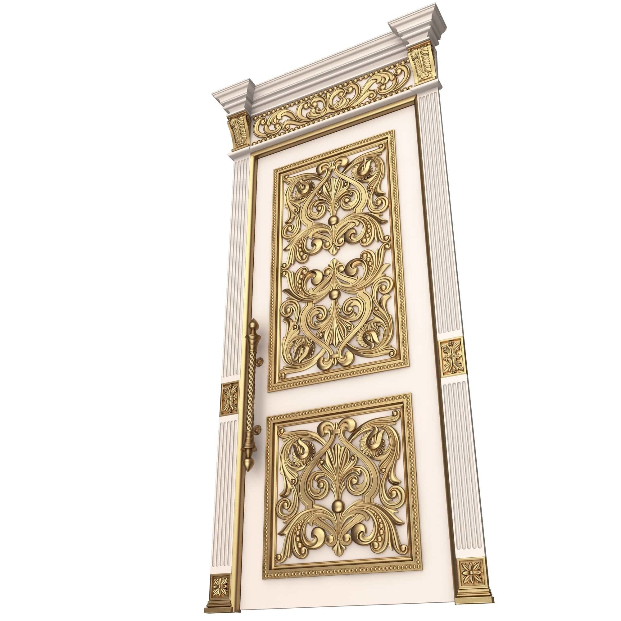 Doors Collection 0302 Low-poly 3D model_5