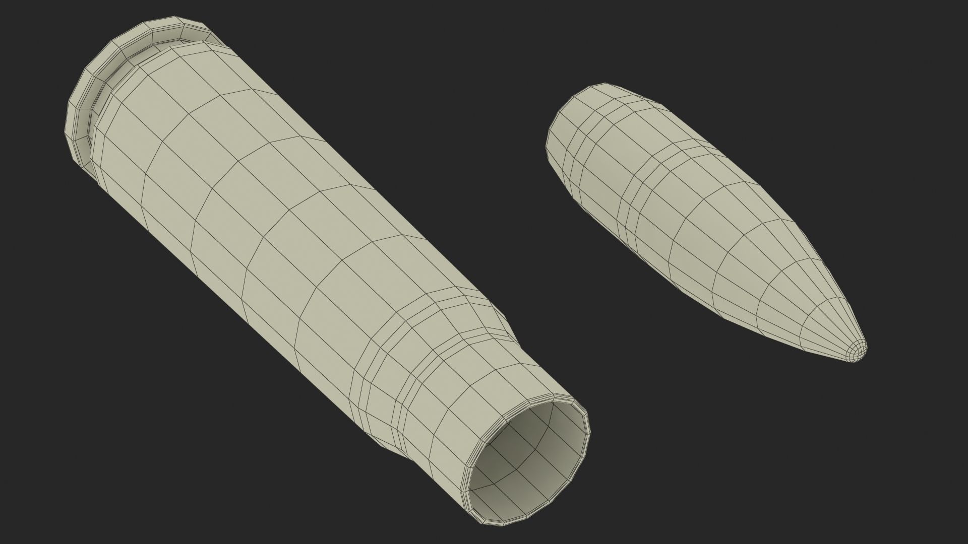 Soviet or Russian Cartridge for AK 47 3D model_21