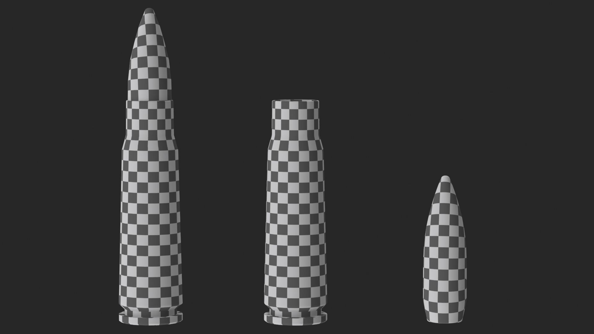 Soviet or Russian Cartridge for AK 47 3D model_16