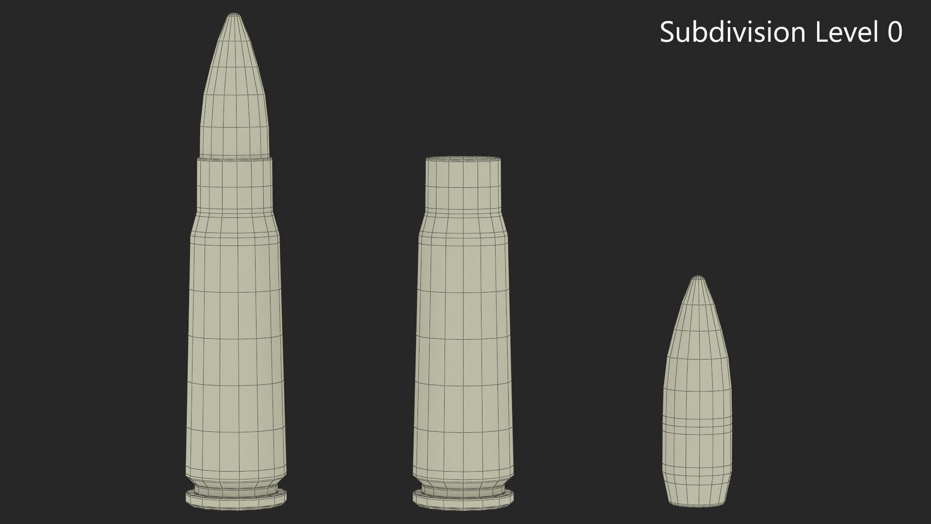 Soviet or Russian Cartridge for AK 47 3D model_12