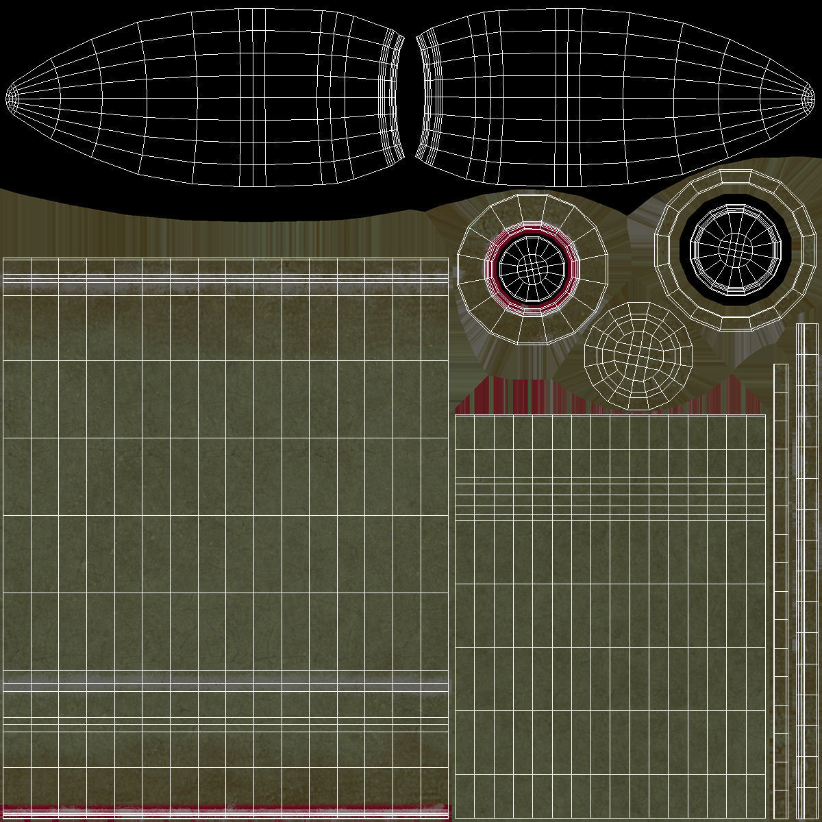 Soviet or Russian Cartridge for AK 47 3D model_14