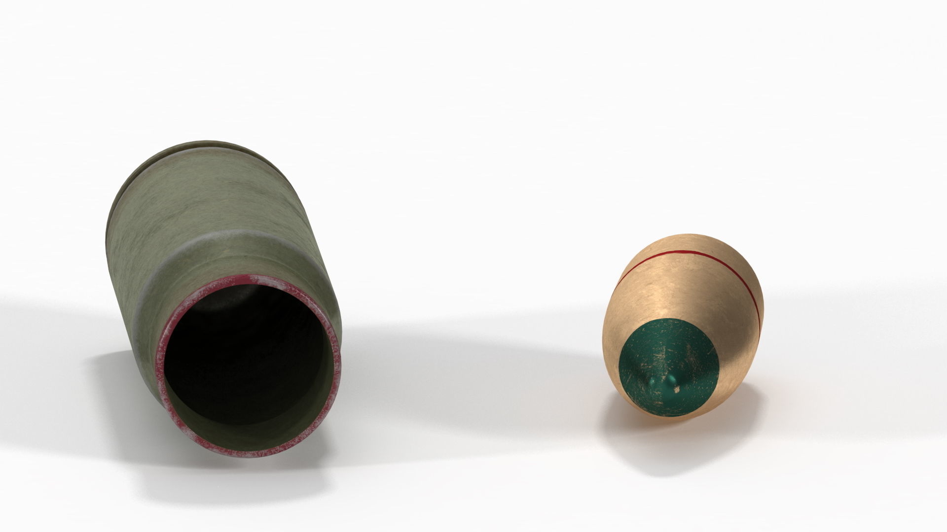 Soviet or Russian Cartridge for AK 47 3D model_8