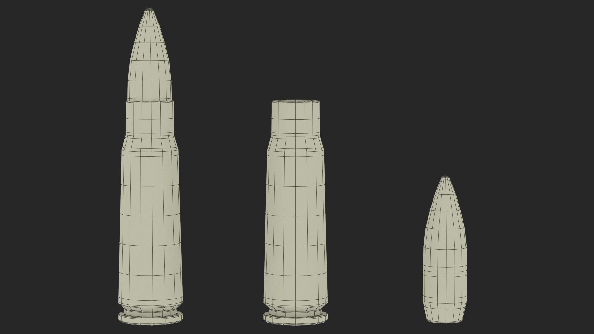 Soviet or Russian Cartridge for AK 47 3D model_17