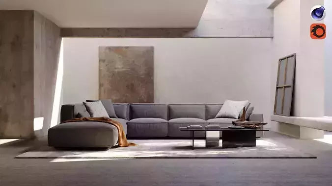 Virtual Location 001 - Cinema 4D Corona scene