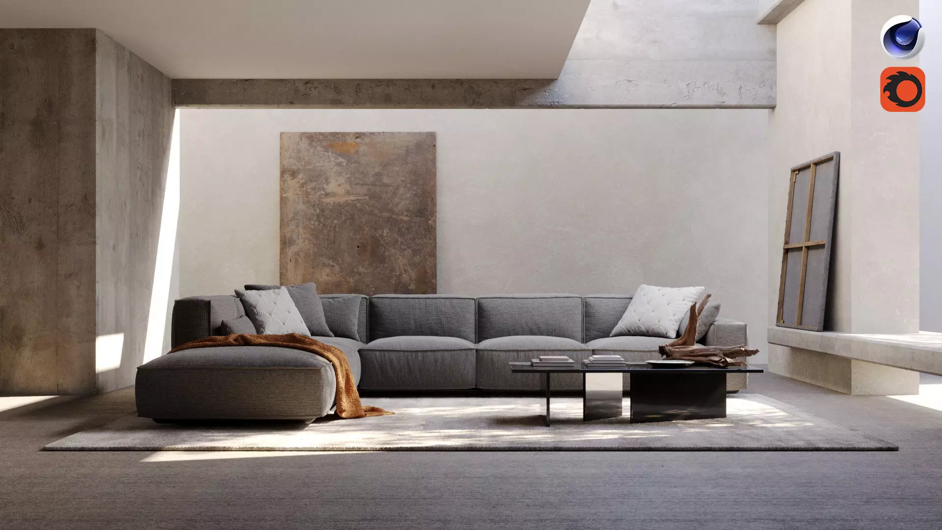 Virtual Location 001 - Cinema 4D Corona scene 3D model