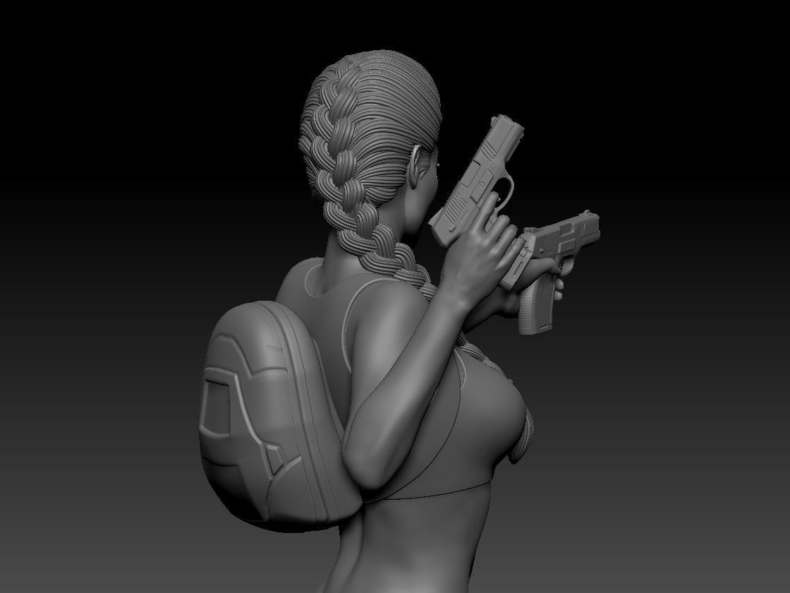 LARA CROFT  - TOMB RAIDER  - SFW AND NSFW -  DIORAMA 3D print model_16