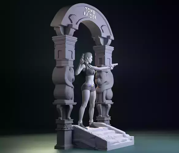 LARA CROFT  - TOMB RAIDER  - SFW AND NSFW -  DIORAMA