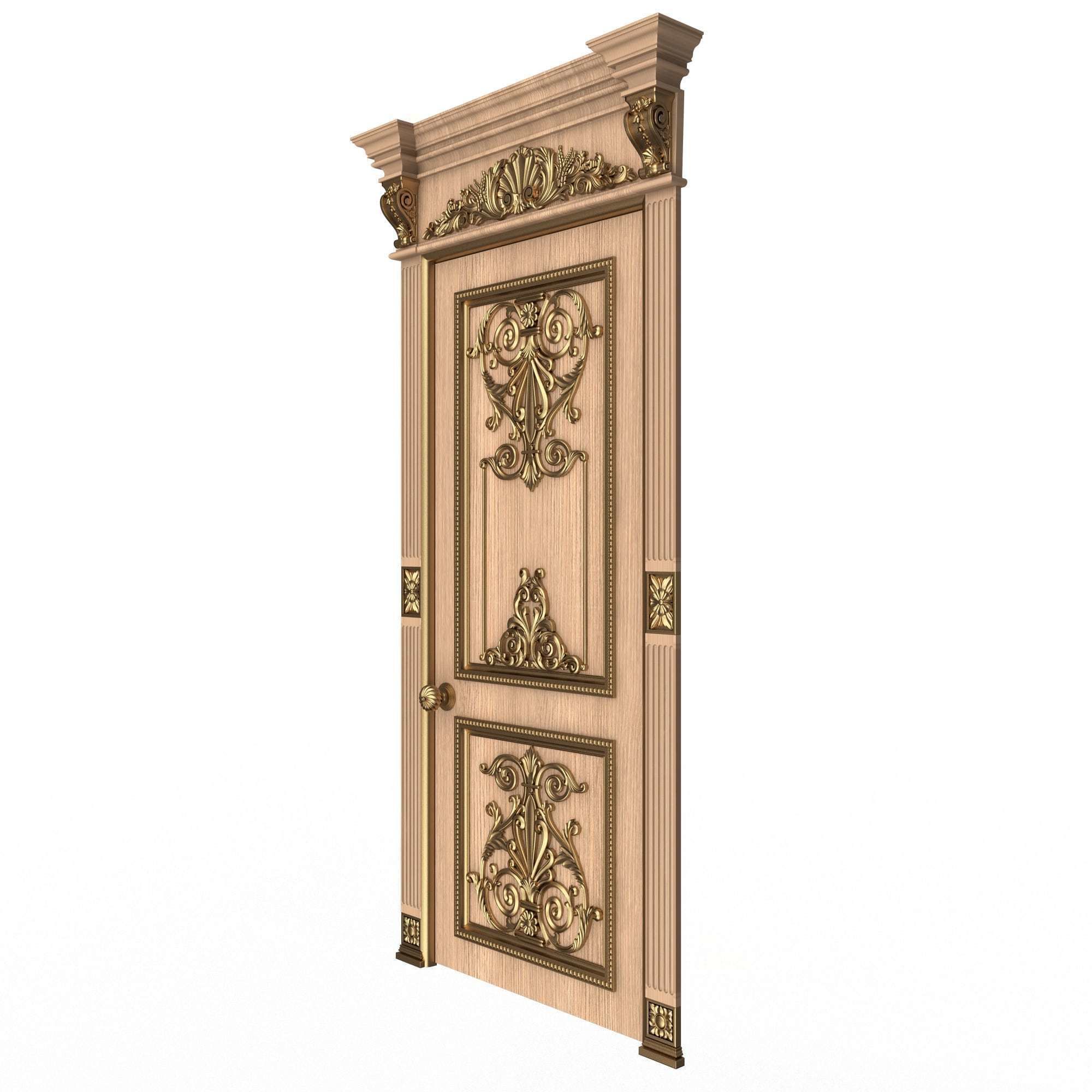 Doors Collection 0303 Low-poly 3D model_51