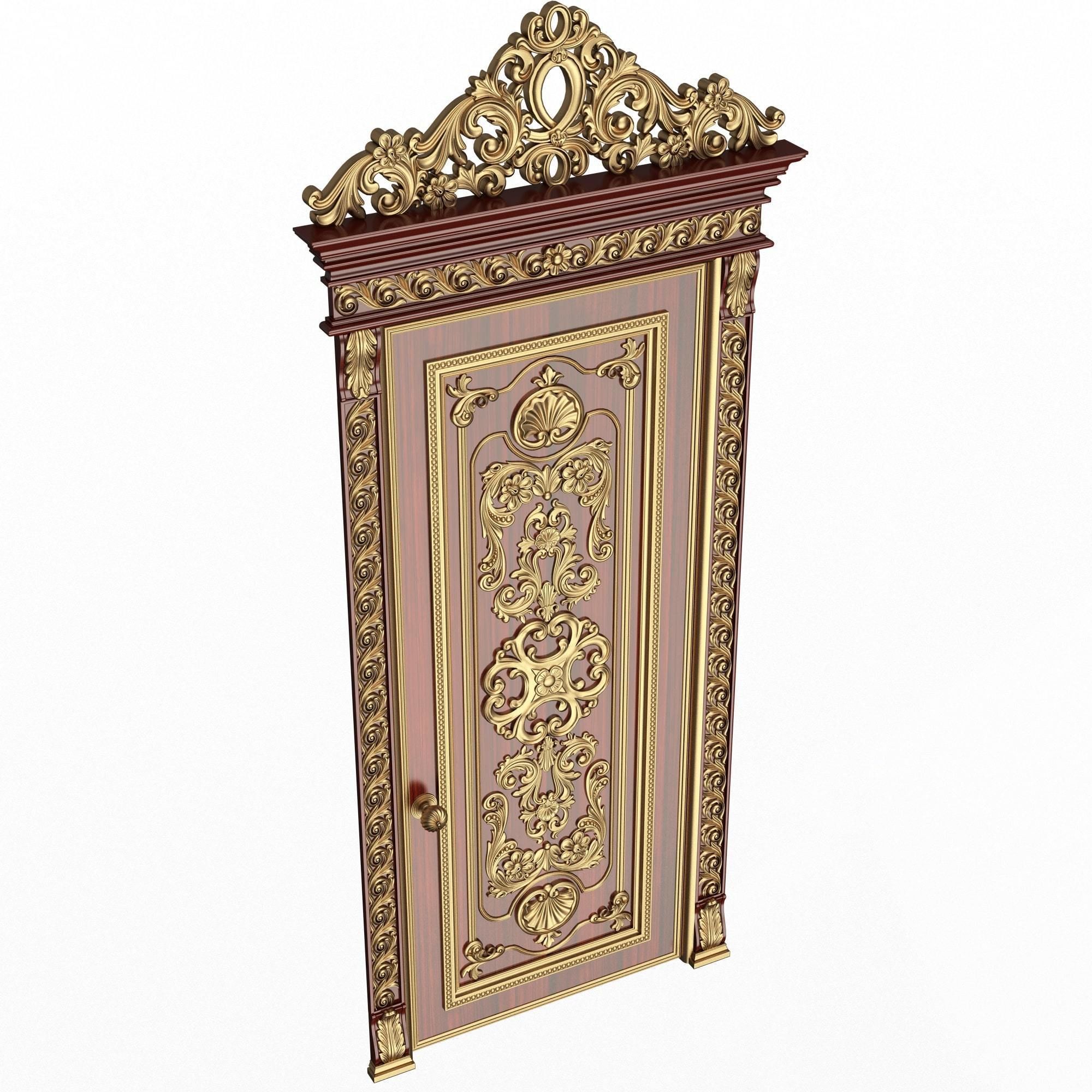 Doors Collection 0303 Low-poly 3D model_35