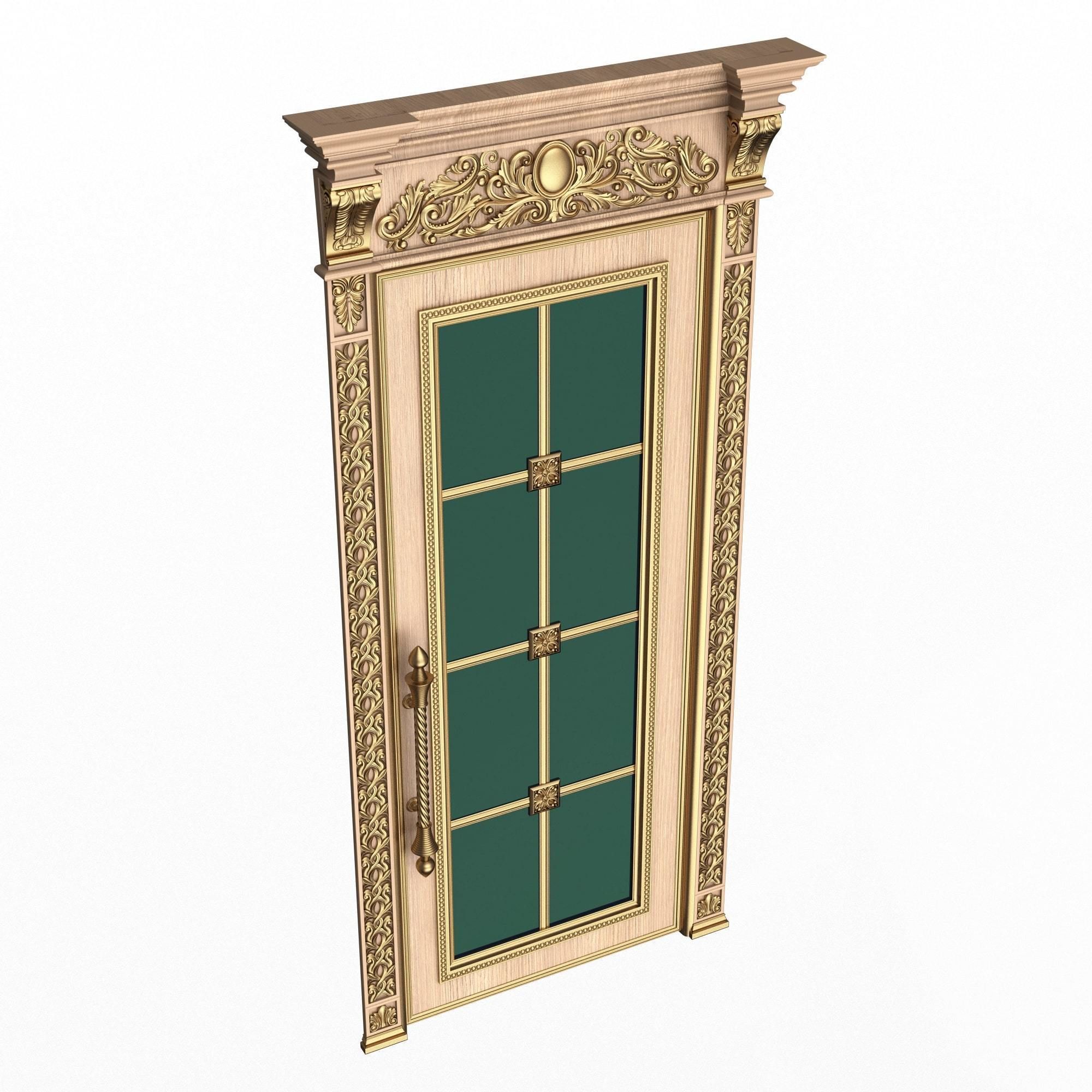 Doors Collection 0303 Low-poly 3D model_8