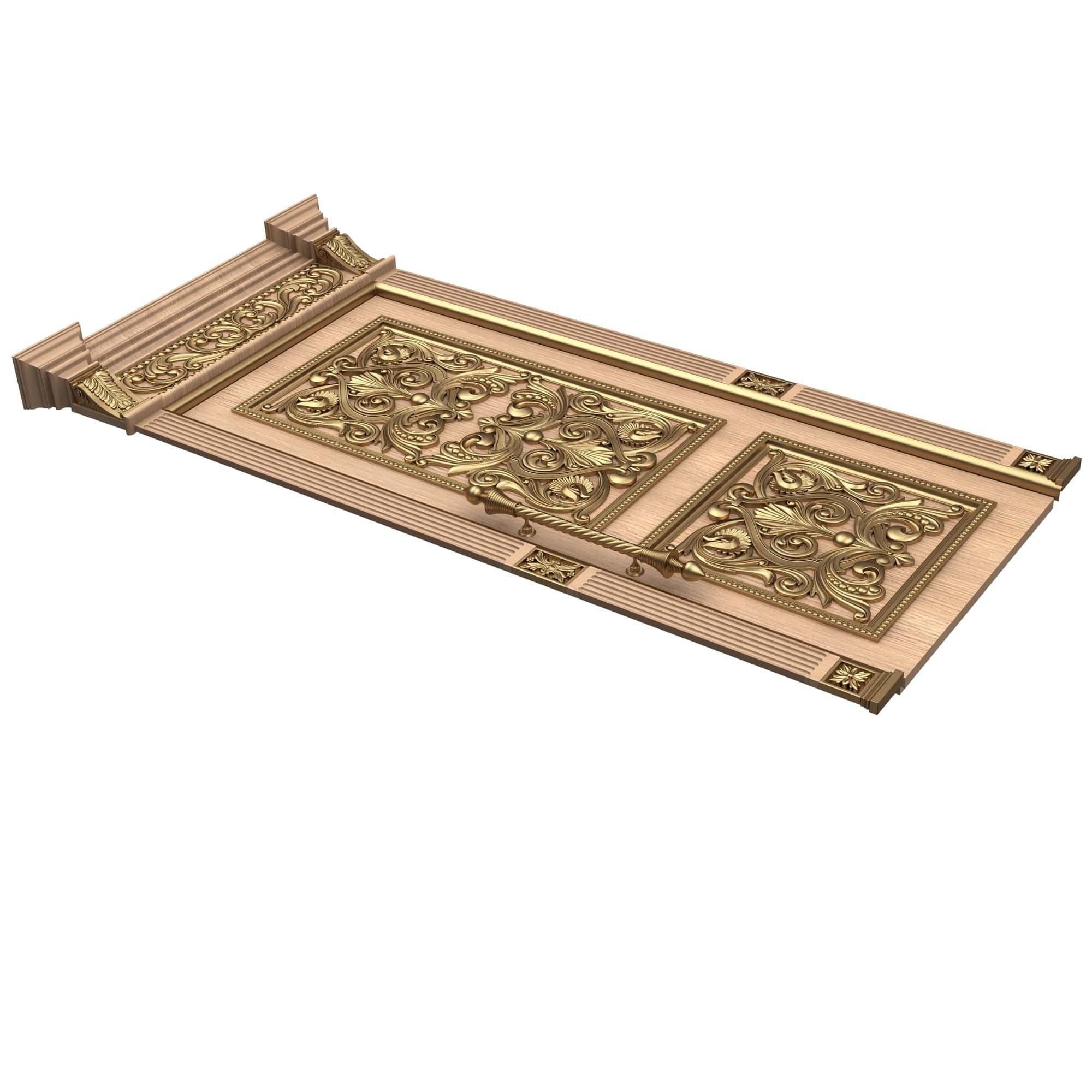 Doors Collection 0303 Low-poly 3D model_6