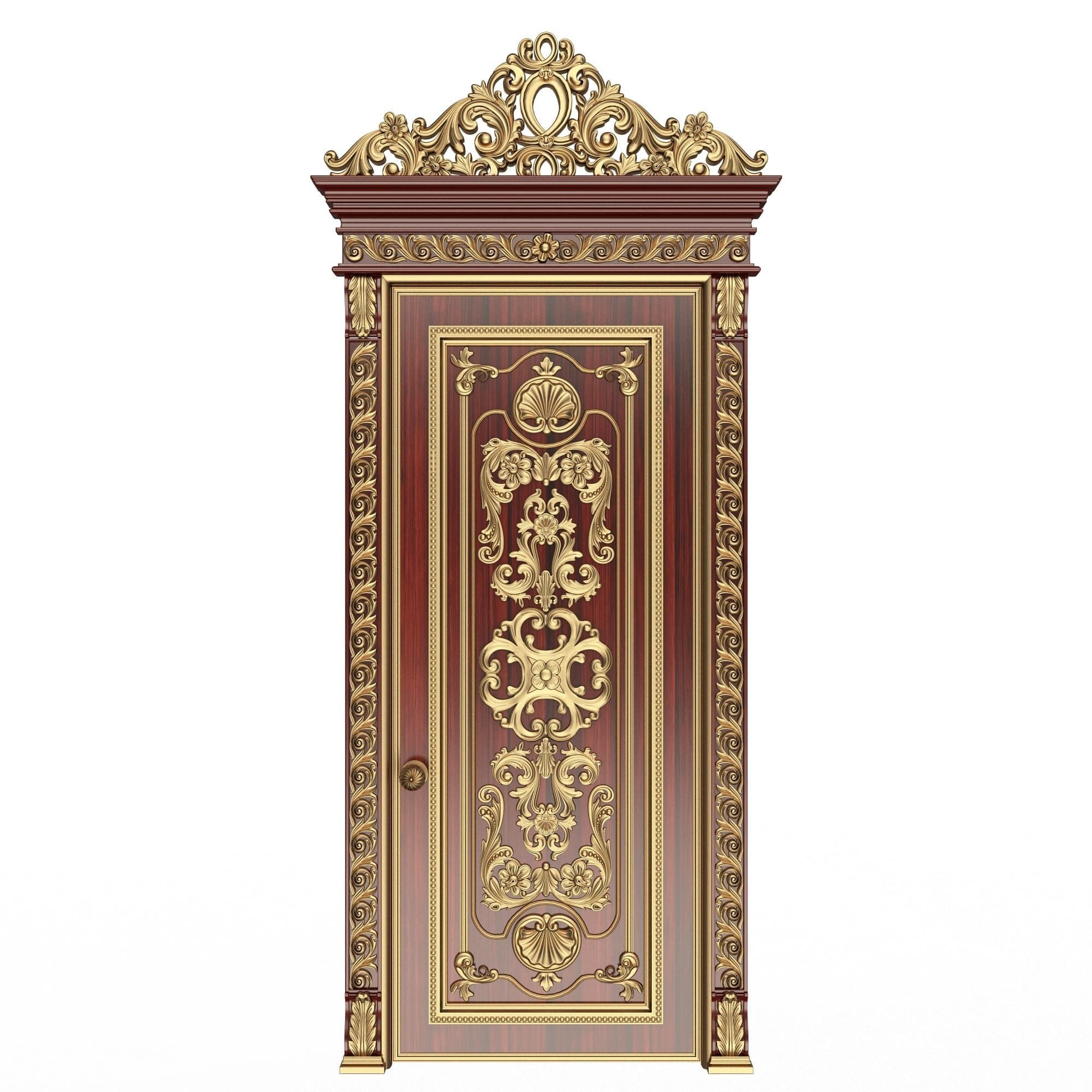 Doors Collection 0303 Low-poly 3D model_34