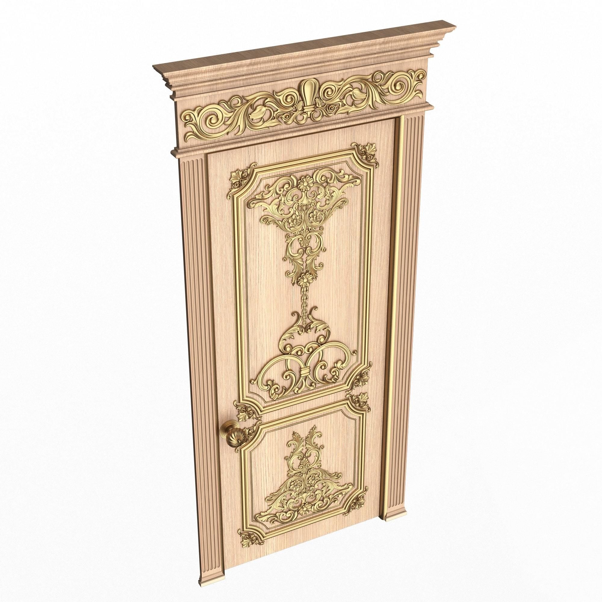 Doors Collection 0303 Low-poly 3D model_44