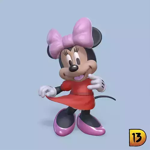 MiniPrint 008 Mini Mouse 3D print model MiniPrint 008 Mini Mouse 3D print model