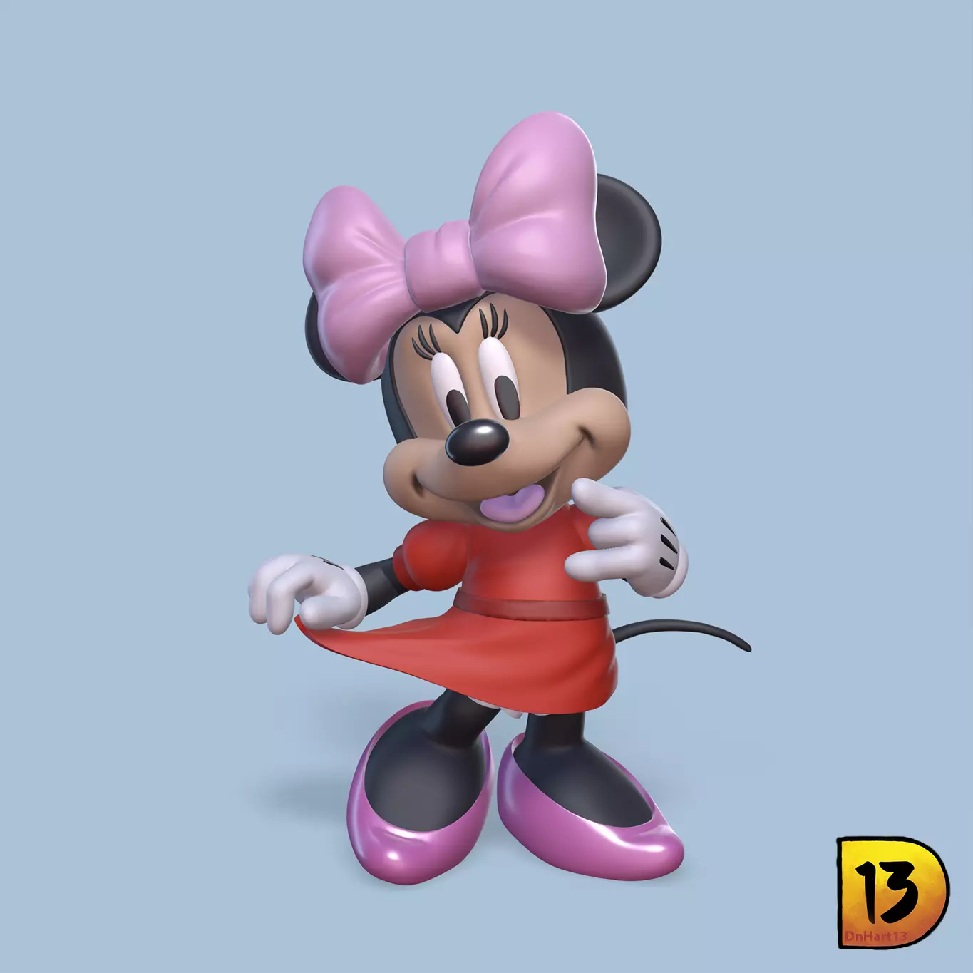 MiniPrint 008 Mini Mouse 3D print model_0