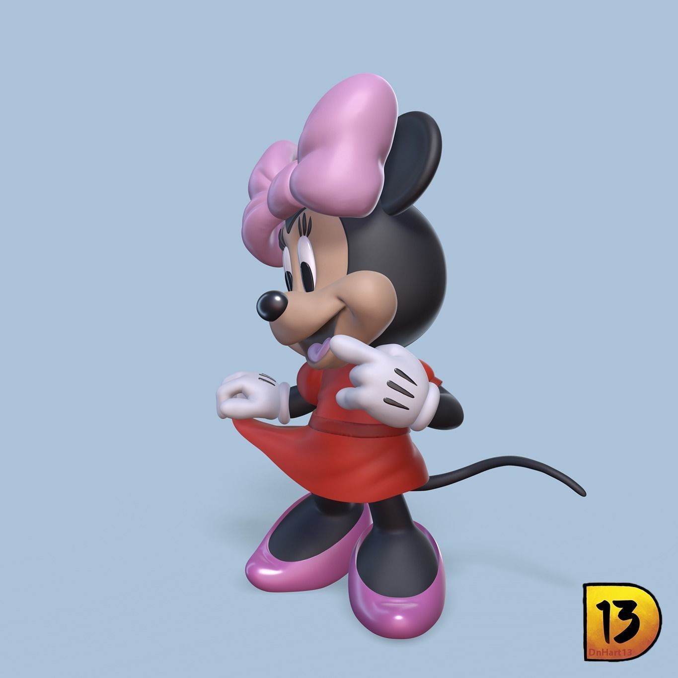 MiniPrint 008 Mini Mouse 3D print model_1