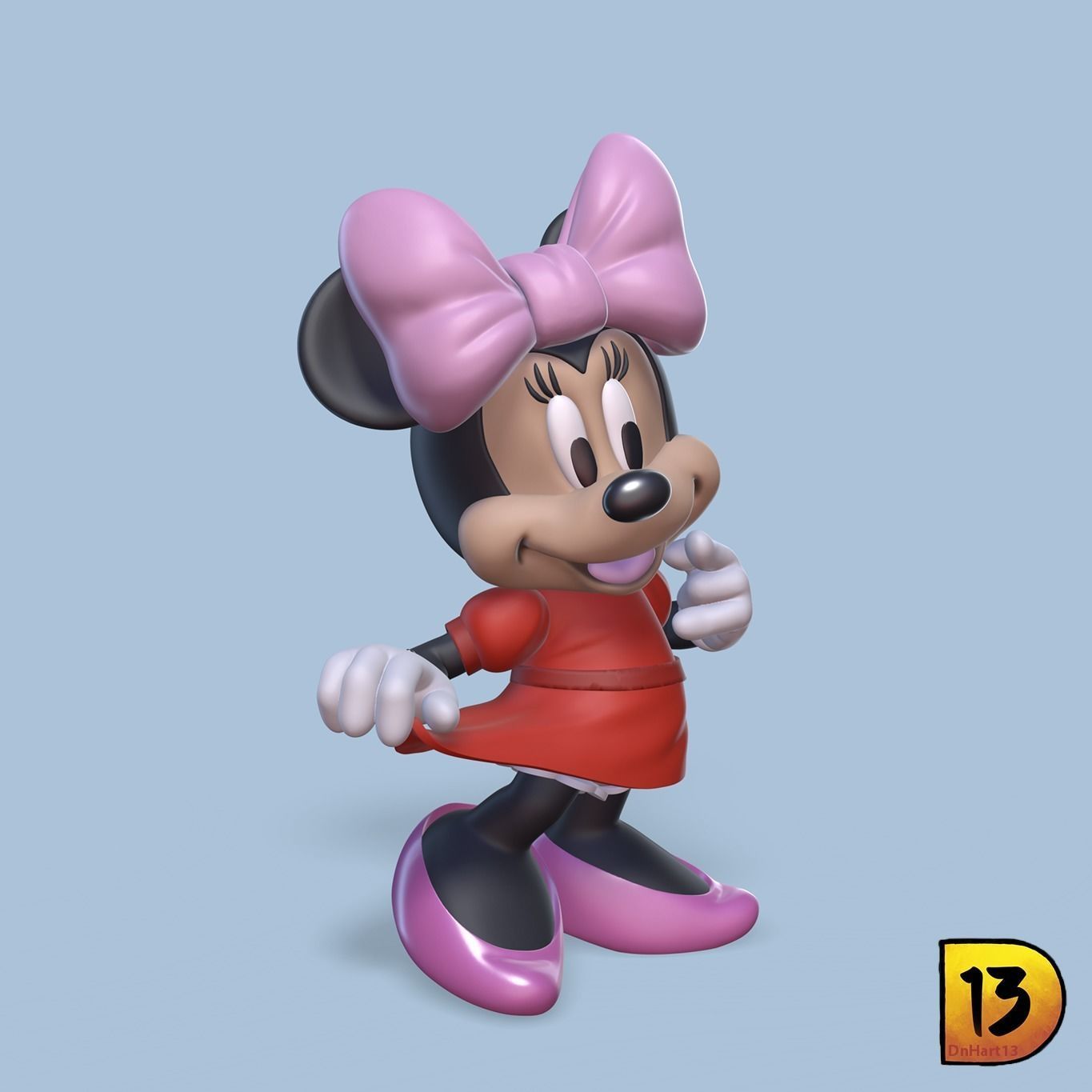 MiniPrint 008 Mini Mouse 3D print model_3