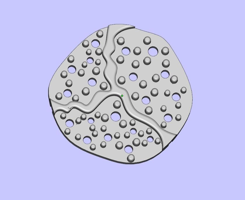 pomegranate pendant 3D print model_11