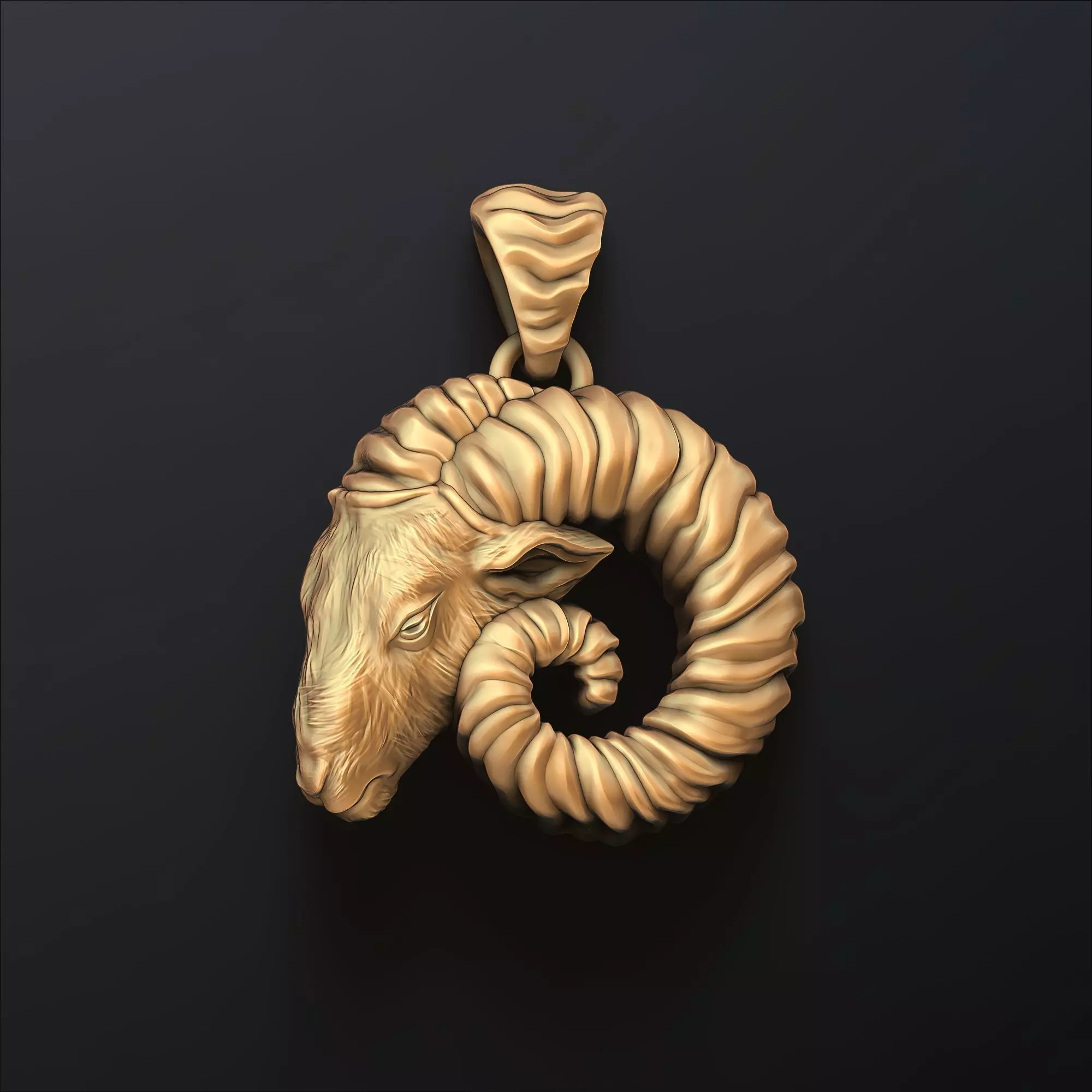 Aries Pendant 3D print model