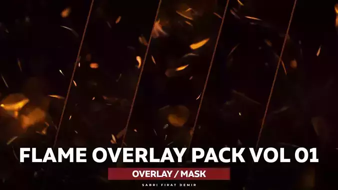 High Quality Flame - Particle Overlay Pack Texture