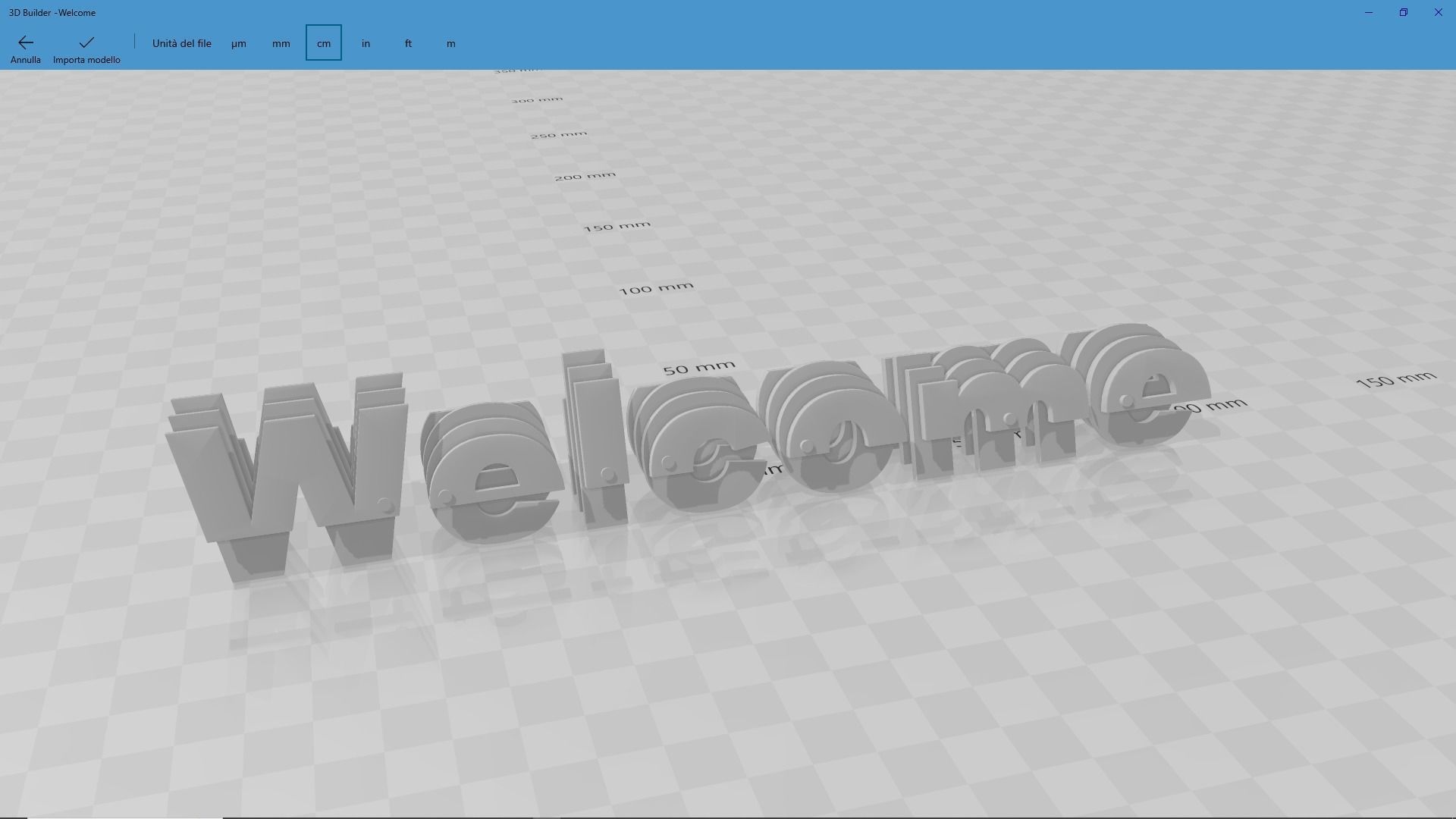 Welcome written STL 3D print model_8