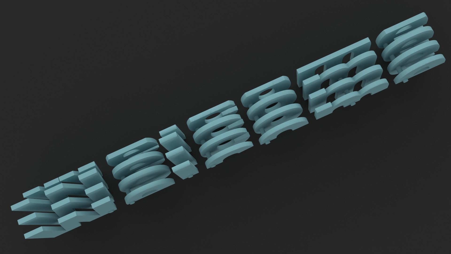 Welcome written STL 3D print model_3