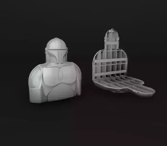 The Mandalorian Collectors Case 3D print model
