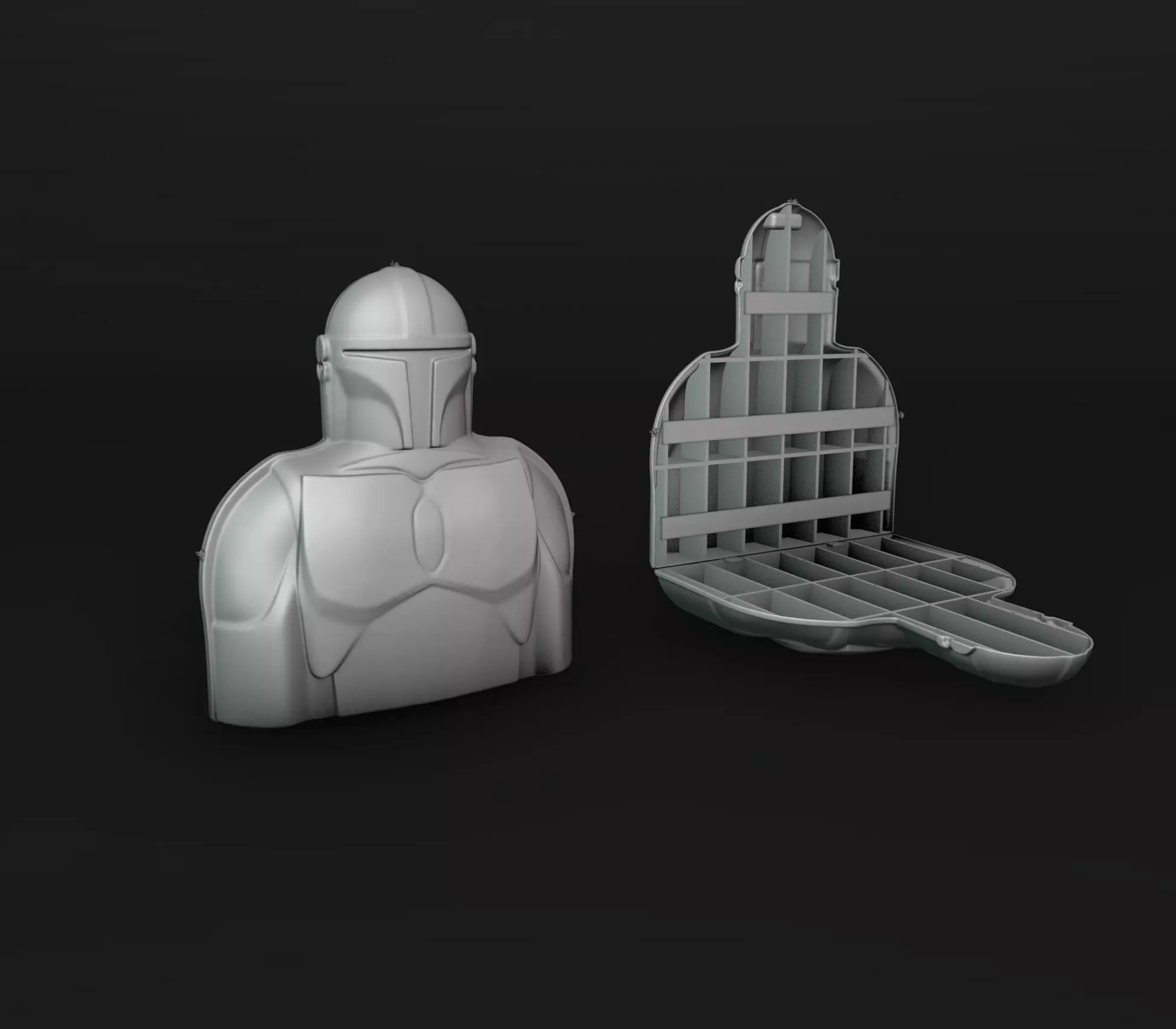 The Mandalorian Collectors Case 3D print model_0