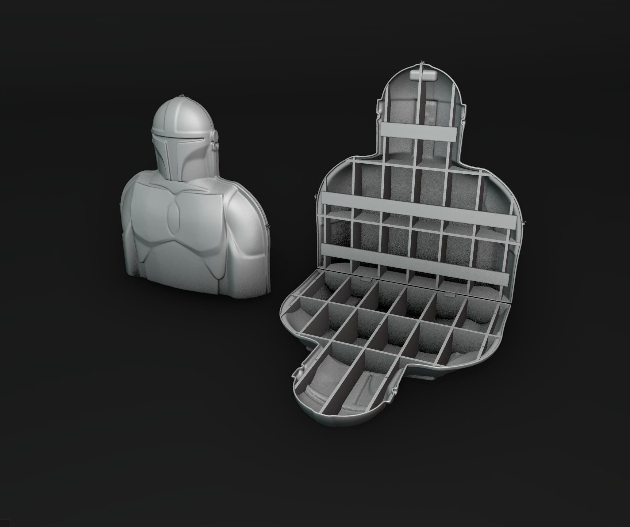 The Mandalorian Collectors Case 3D print model_1