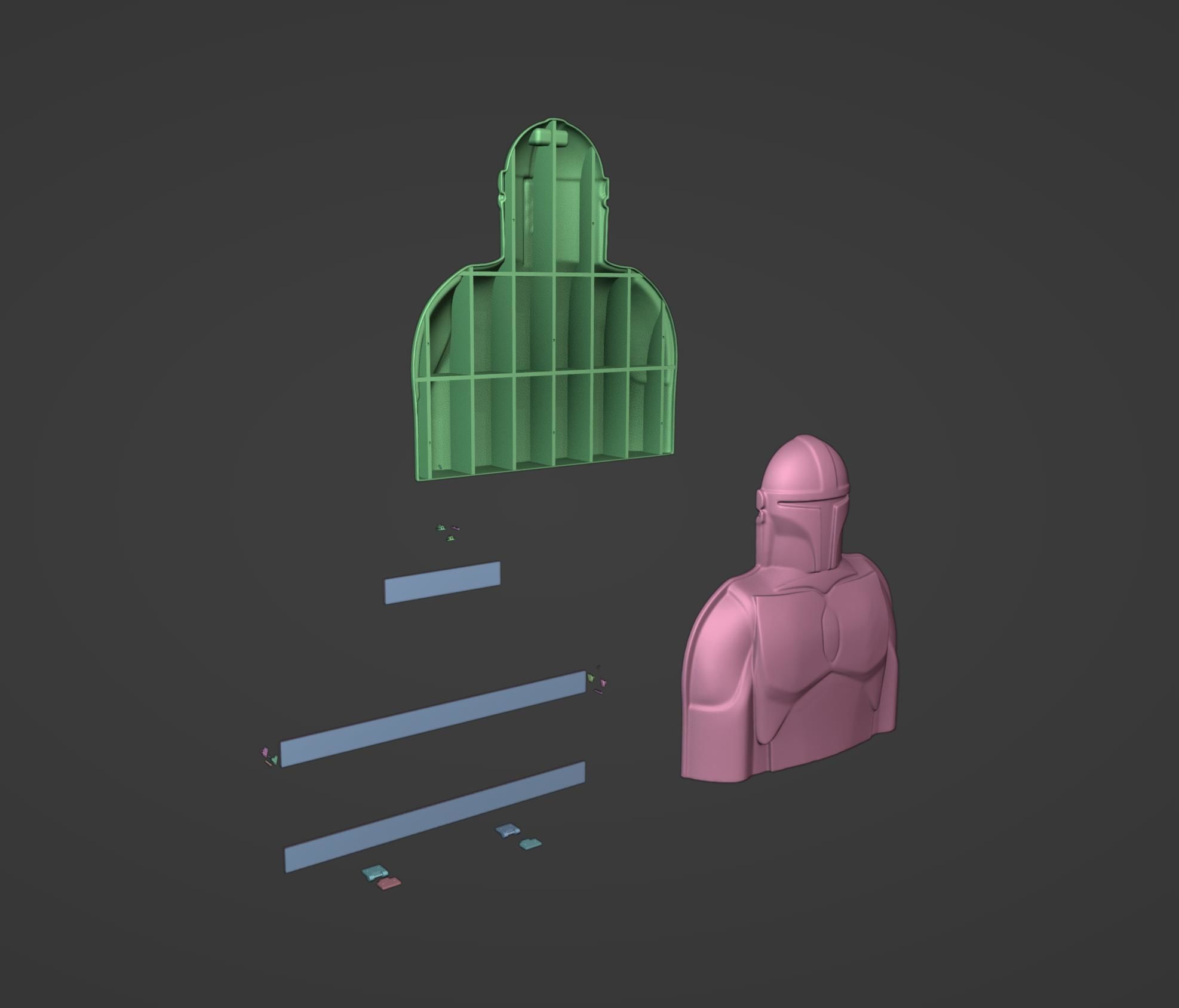 The Mandalorian Collectors Case 3D print model_2