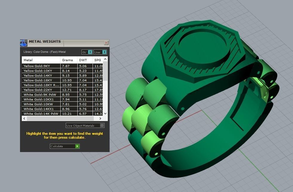 men ring 3D print model_4