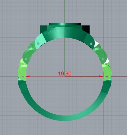 men ring 3D print model_7