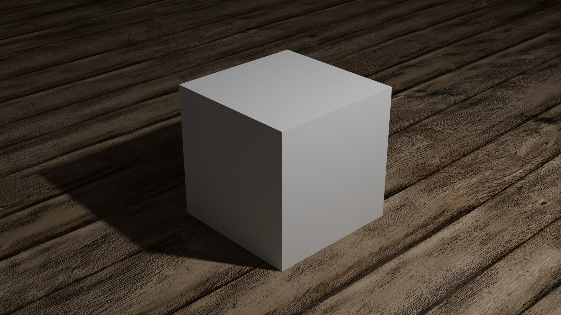 Blender Default Cube Low-poly 3D model_2