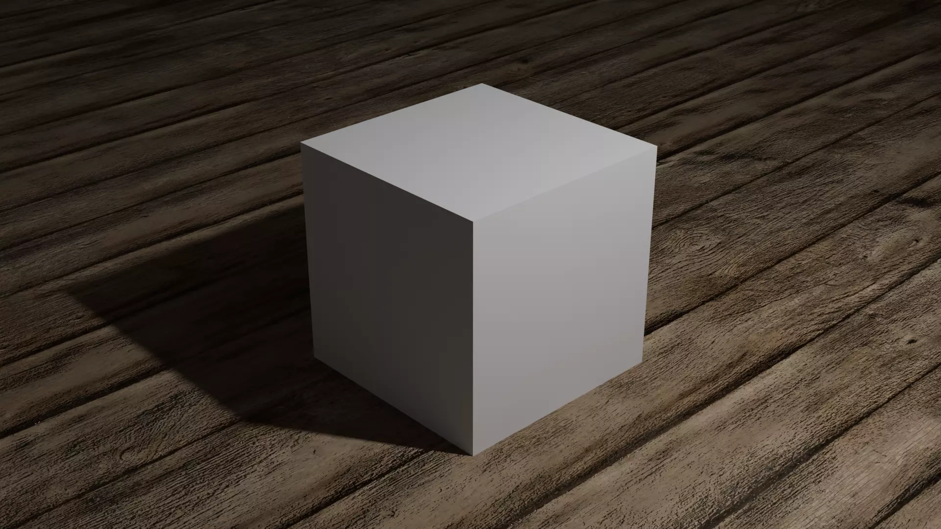 Blender Default Cube Low-poly 3D model_0